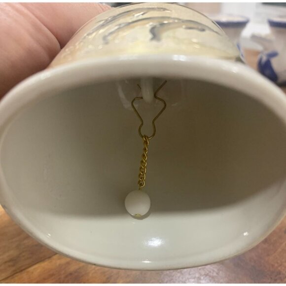 Vintage Chokin Art Bell With 24kt Gold Rim & Dolphin Design - Picture 5 of 5
